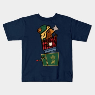 Lumbearjack in the Box Kids T-Shirt